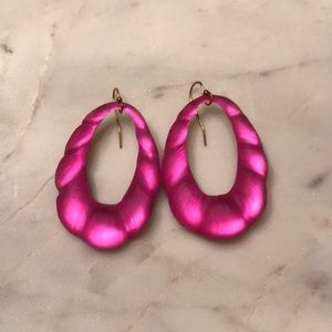 Alexis Bittar pink lucite drop earrings